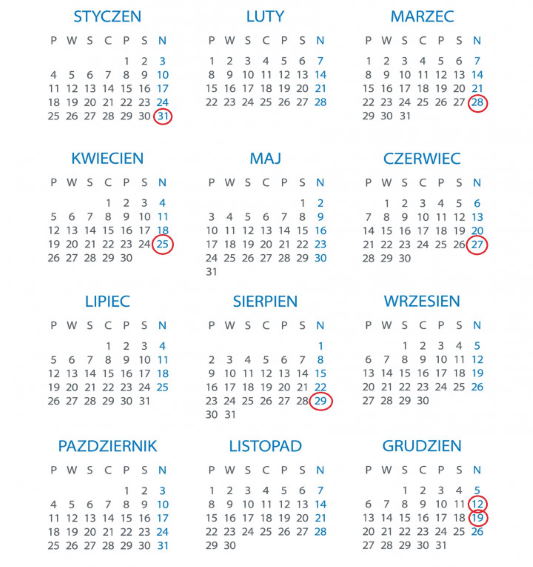 торговые воскресенья в польше 2021